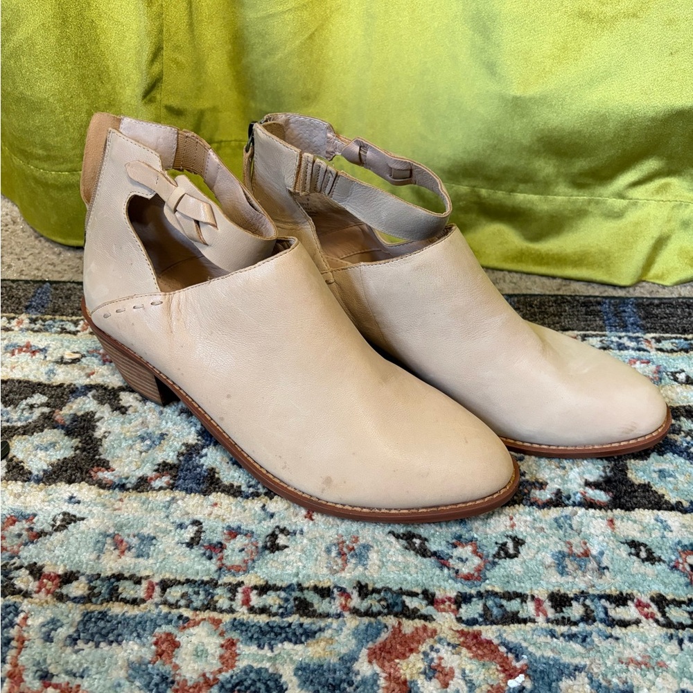 Kelsi Dagger Brooklyn Kadeja Tan Leather Ankle Booties. Size 11. Retail $168 - Picture 2 of 11